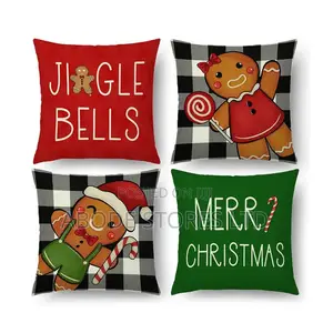 18 X 18 Inch Christmas Themed Throw Pillow