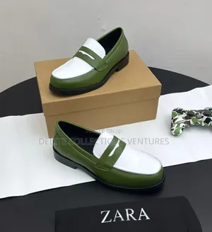 *Zara Corprate Leather Shoe “Green White”