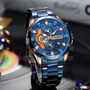 Curren Quality Luxury Men Chain Strap Wristwatch