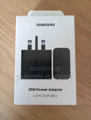 Genuine Samsung 25w Super Fast Charging Power Adapter Black