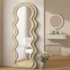 Wavy Aesthetic Mirror in Lagos. Pinterest Irregular Standing Mirror