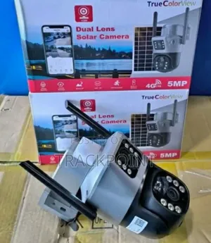 Wireless 360-Degree Dual-Lens Camera With 8mp Resolution Solar