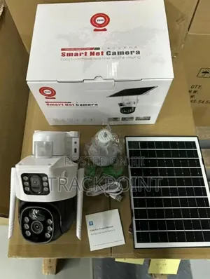 Solar-Powered Adjustable-Zoom-Featured 2-Lens CCTV Solar Camera