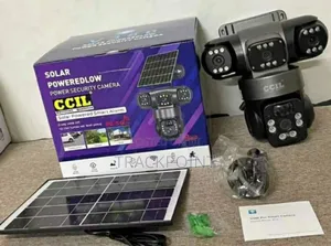 Two-Way Audio 3-Eyes Solar-Powered CCTV Camera