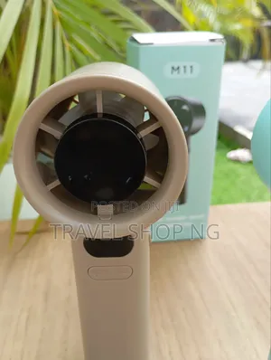 Original Rechargeable Hand Fan W/ Led Display – Portable Cooling Fan