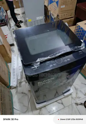 Bubble Clean Hisense 9kg Top Load Automatic Washing Machi