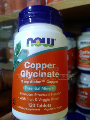 Now Copper Glycinate 3mg Albion Copper X 120 Tablets