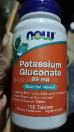 Now Potassium Gluconate 99mg X100 Tabs