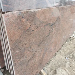 Red Multi Colour Granite Slab for Kitchen Counter Top and Staircase