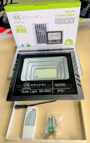 Solar Rechargeable 500w High Quality Flood Led Light With Remote
