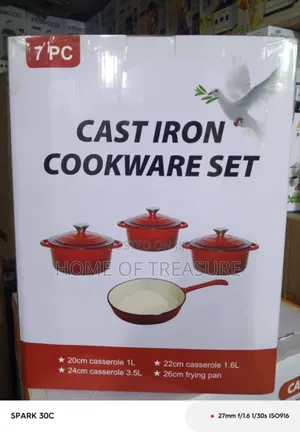 7-Piece Cast Iron Cookware Set