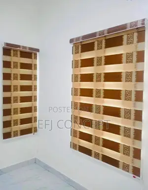 Complete Golden Color Fendi Design for Day and Night Window Blind