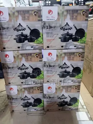 13 Pieces Set of Non Stick Pot