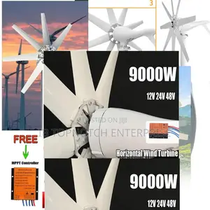 High-Capacity Power for High-Tech Homes: 9000w Horizontal Wind Turbine