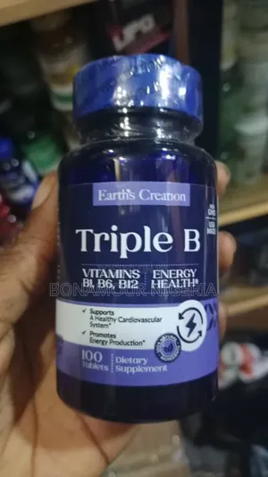 Earth's Creation Triple B(Vitamin B1, B6, B12) X100 Tabs