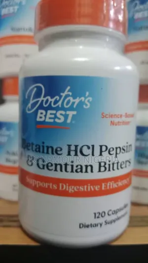 Doctor's Best Betaine HCL Pepsine Gentian Bitters X120 Caps