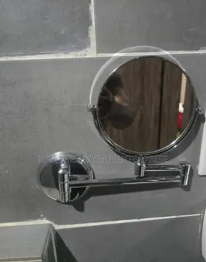 Wall-mounted Double-sided Magnifying Mirror Chrome