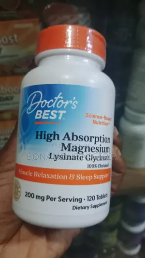 Doctor's Best Magnesium Lysinate Glycinate 200mg X120 Caps