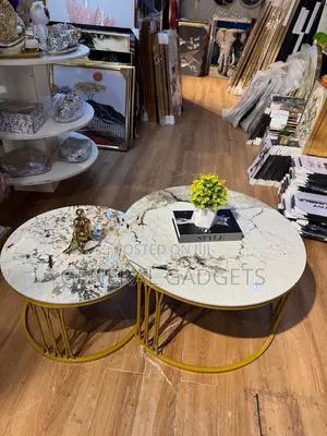 2 in 1 Faux Marble Center Table