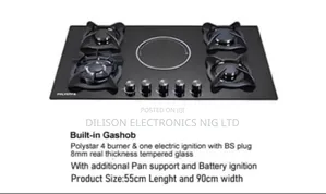 4 Burners and 1 Electric Cooker Polystar Gashob