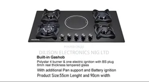 Built-in Gashob Polystar 4 Burners One Electric