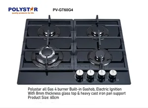 Polystar All Gas 4 Burner Built in Gashob