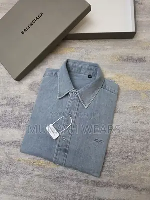 Luxury Balenciaga Jean Shirt With Classic Style