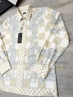 Luxury Versace Shirt Gold Design S-5xl