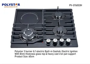 Polystar 3 in 1 Gas Cooker, Built in Gashob
