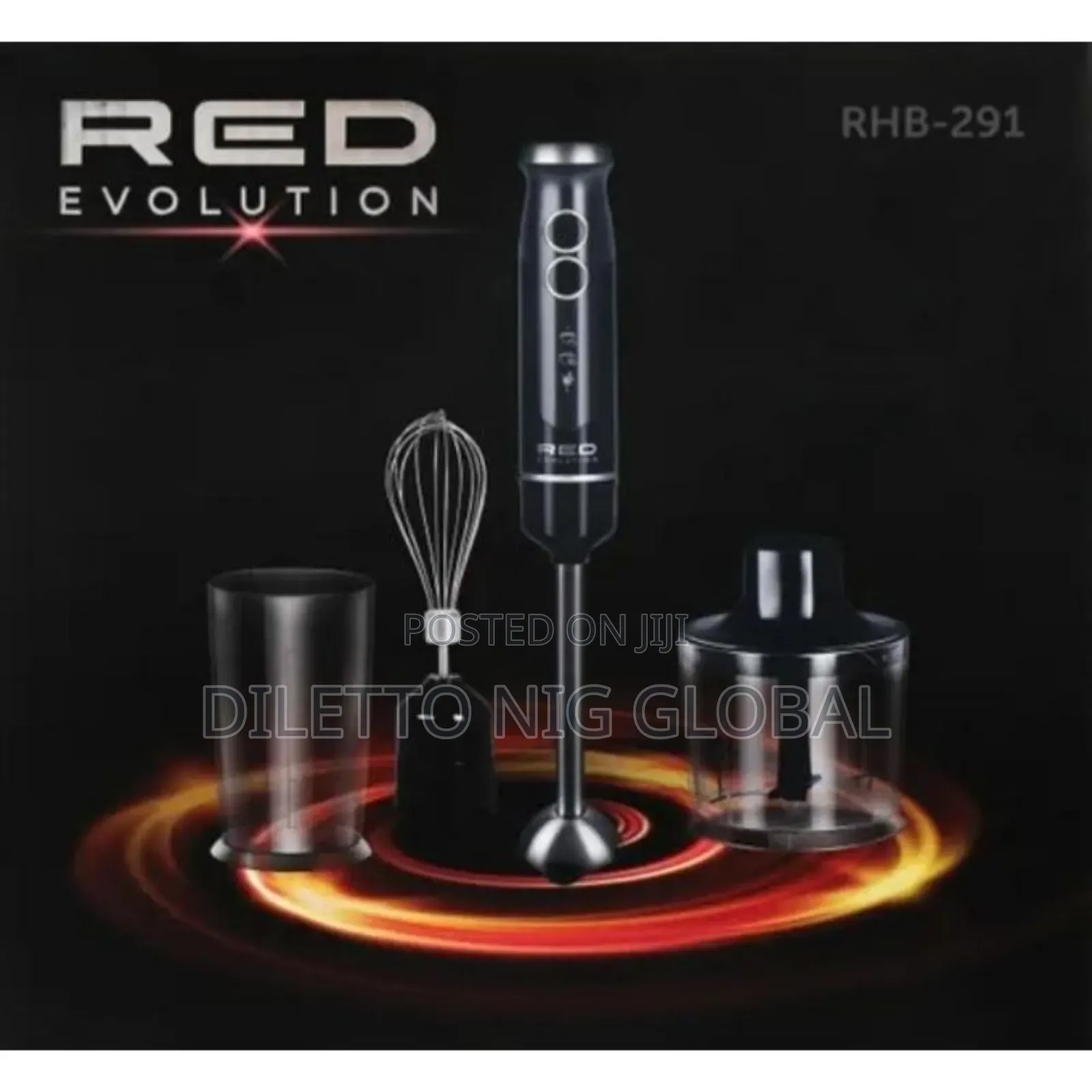 Red Evolution 4-in-1 Hand Blender Chopper