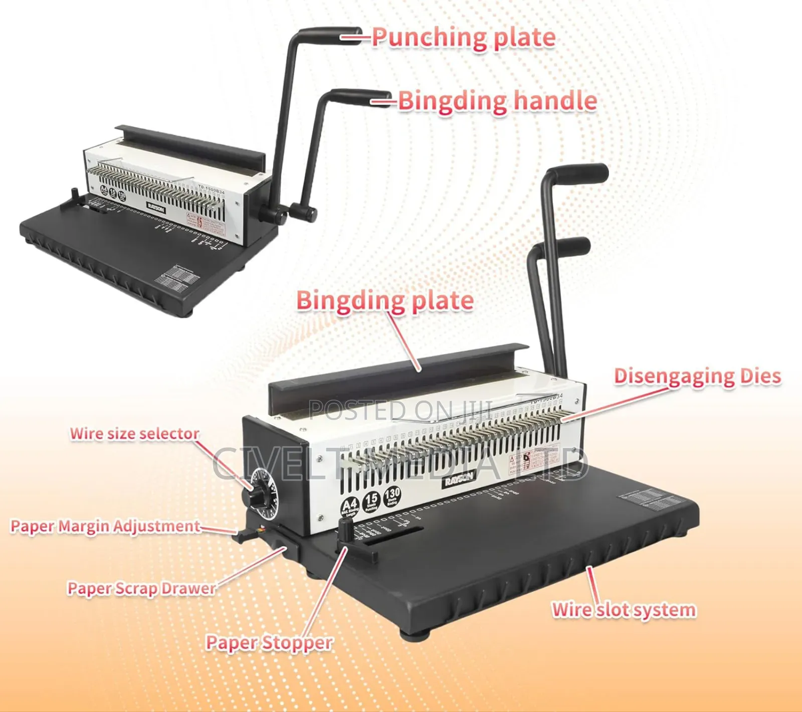 Wire O Binding Machine
