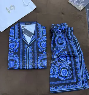 Luxury Versace Up And Down Blue