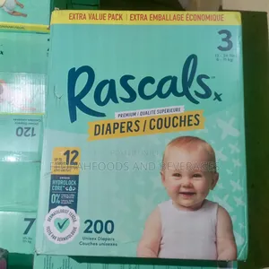 Rascal Premium Diapers Size 3 (200 in a Box)