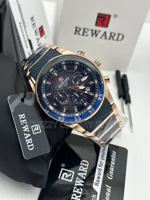 Reward Quality Luxury Men Chain Strap Wristwatch
