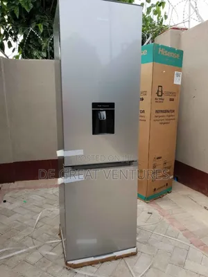 Brand New Hisense Half-Half Refrigerator√245l√Dispenser√Silver Colour√