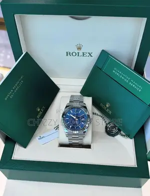 Rolex Sky Dweller Quality Luxury Men Chain Strap Wristwatch