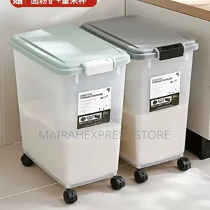 40l Storage Food Container With Wheels (T2mm7)