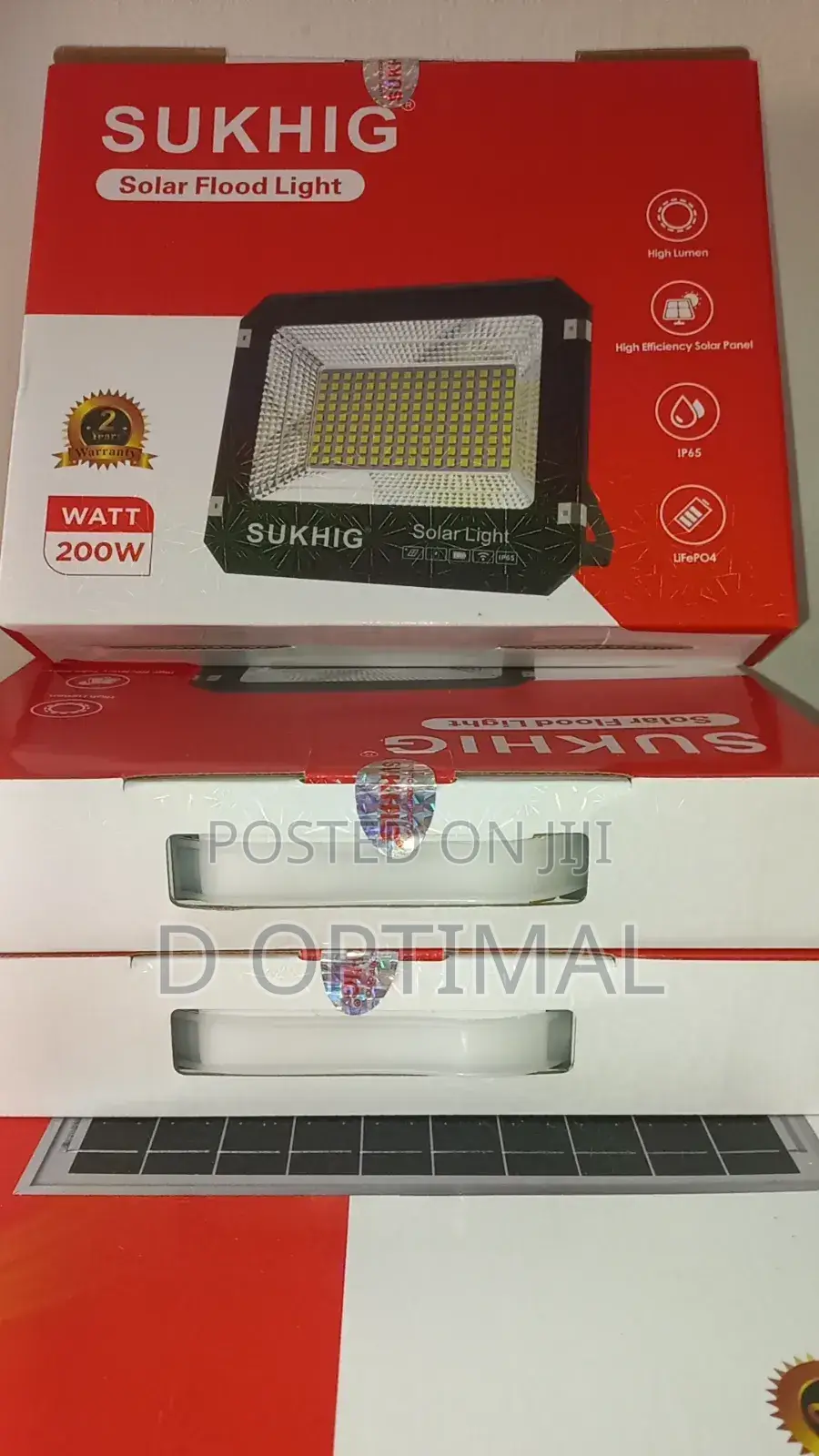 200watts Solar-Powered Floodlight.