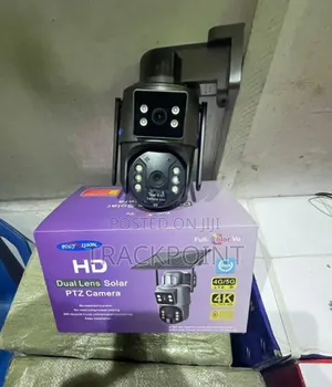 Solar-Paneled 4g Dual Lens Camera With High Resolution Quality
