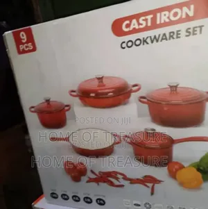 9pcs Cast Iron Cookware Set