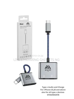 Muse Type C Adapter/Converter for iPhone15,16, All Type C Devices Live