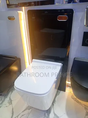 White Conceal Water Closet With Glass Tank