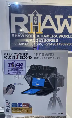 Lensgo Tc7 Teleprompter Fold in 1 Second for Smart Phones /Tablets