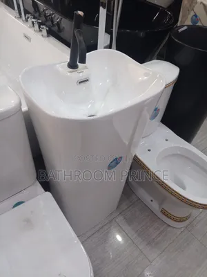 White Standing Wash Hand Basin