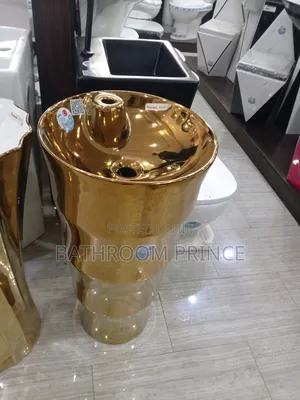 Shining Gold Standing Wash Hand Basin