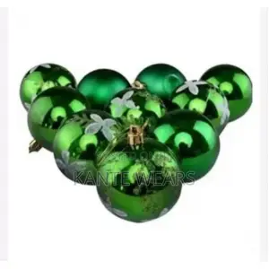 Christmas Balls - Green - 12pcs