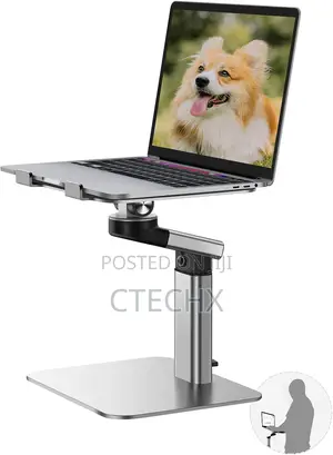 All-in-One Aluminum Laptop Stand Adjustable Height 360° Rotation