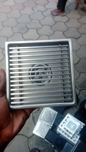 Black 15cm Square Floor Drain