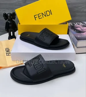 Fendi Leather Slippers
