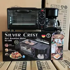 Silver Crest 3 in 1 Breakfast Maker - Oven, Grill, Coffee Maker